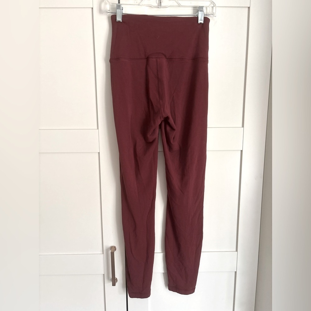 Lululemon Red High-Waisted Leggings Size 4 Super Soft